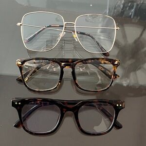 Fashion/Fake/Non Prescription Glasses Bundle (3 Pairs)